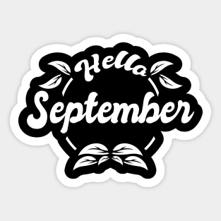 Hello September Sticker